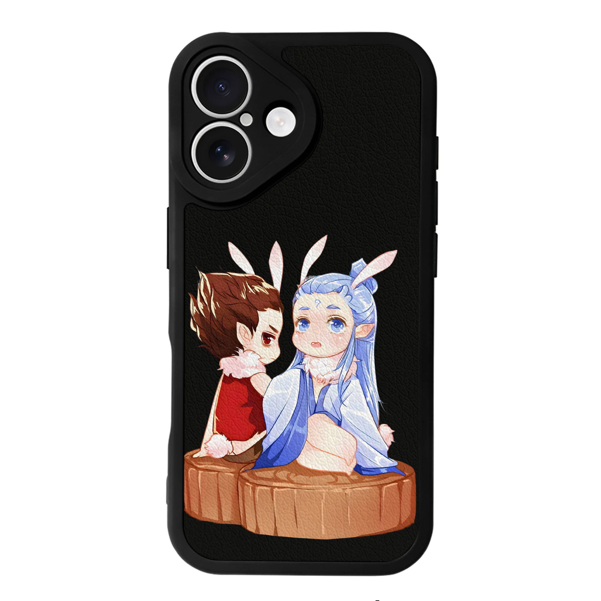 （画像用） Ne Zha 2 ナタ 魔童の大暴れ 【iPhone 16シリーズ対応】シリコンスマホケース（レザー調） 材質：シリコン